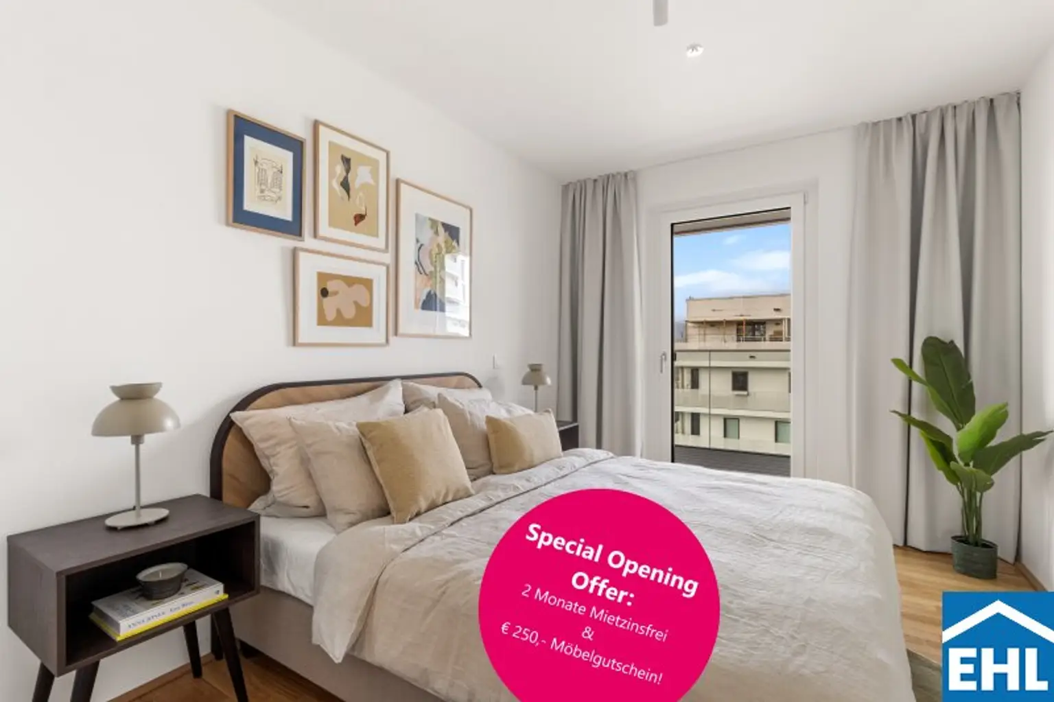 Special Opening Offer: 2 Monate mietzinsfrei & € 250,- Möbelgutschein!