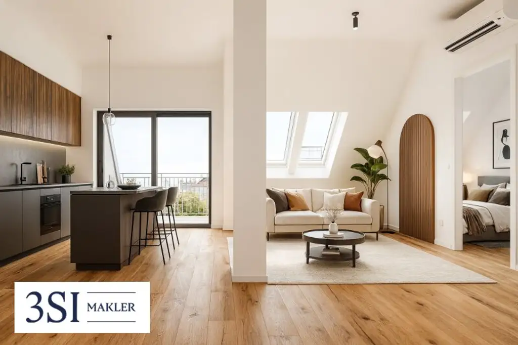 Leben mit Freiraum – Dachgeschosswohnung mit sonniger Terrasse & edler Ausstattung
