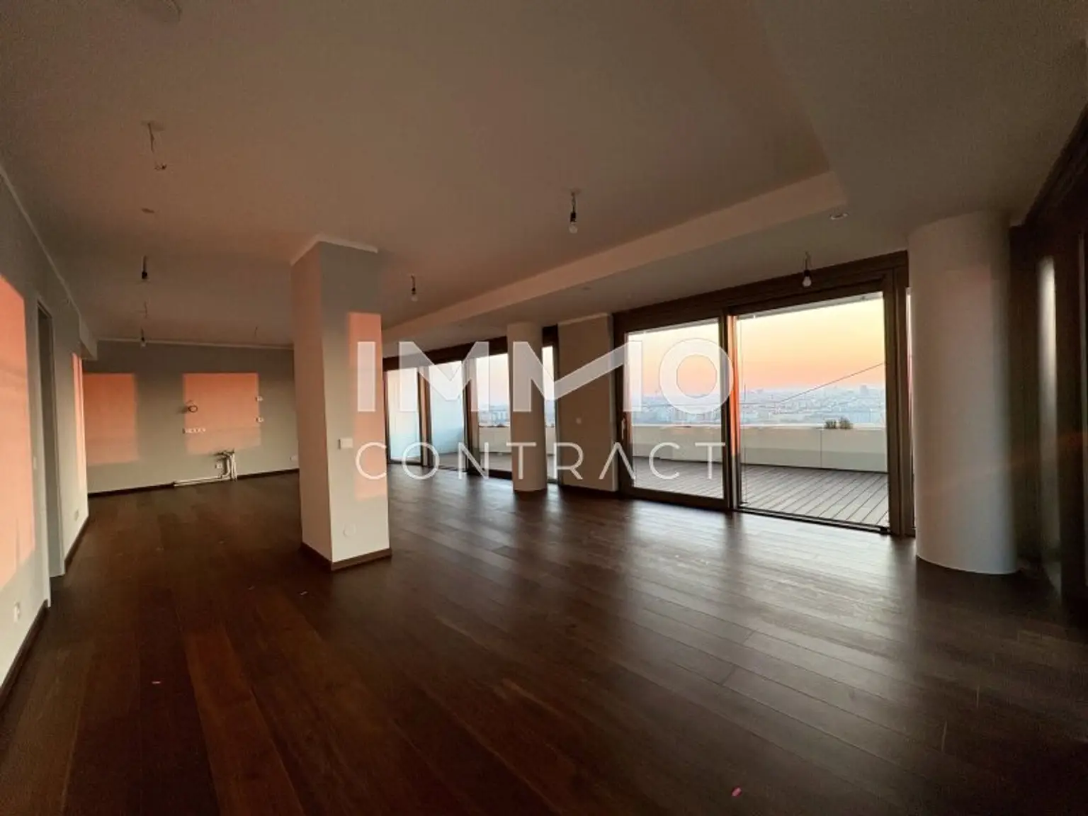 Wohn-Essbereich Richtung Neue Donau