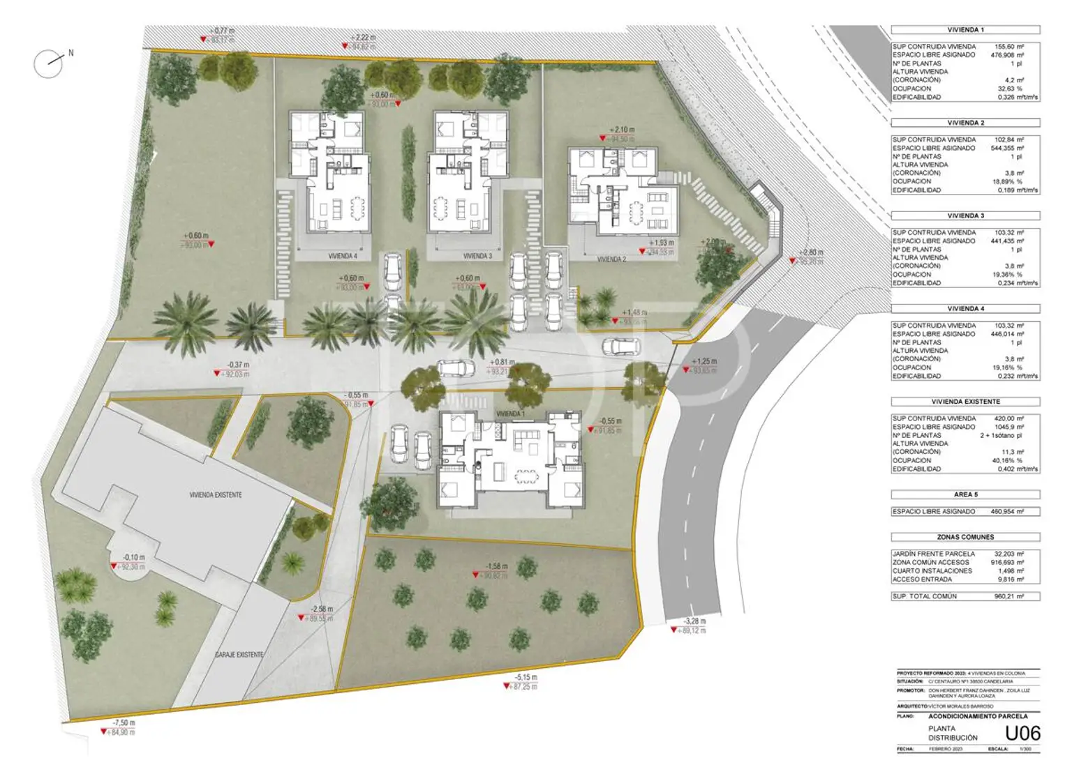 Einmalige Investitionsmöglichkeit auf Teneriffa: Baugrundstück mit genehmigtem Projekt in Candelaria