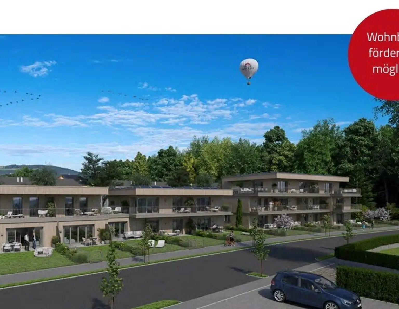 Ideal für Singles oder Paare: Moderne 3-Zimmer-Wohnung im Neubau mit Balkon