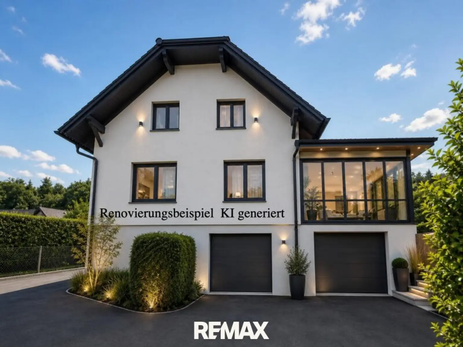 Ansicht Garagen_KI generiert