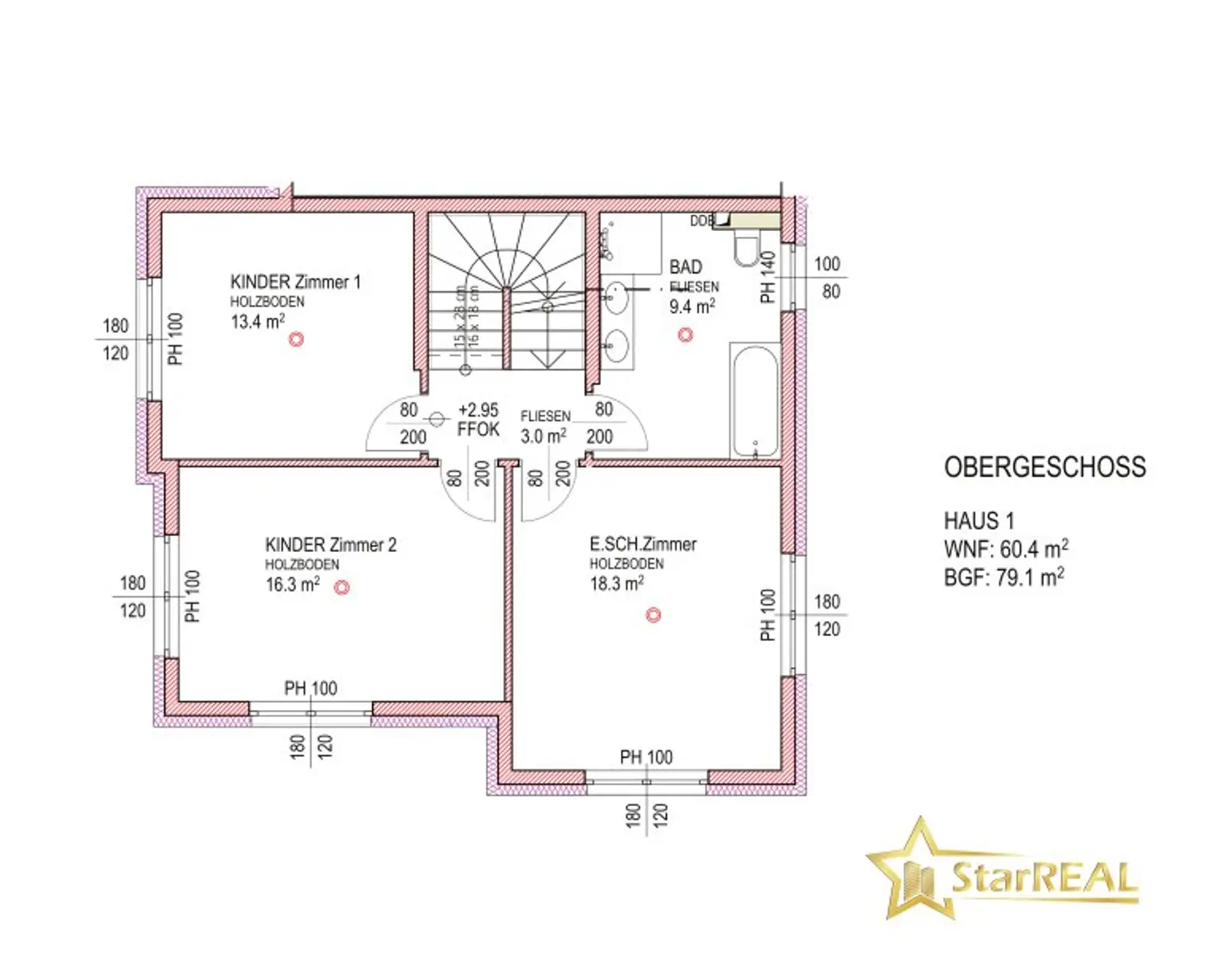 Plan Obergeschoss