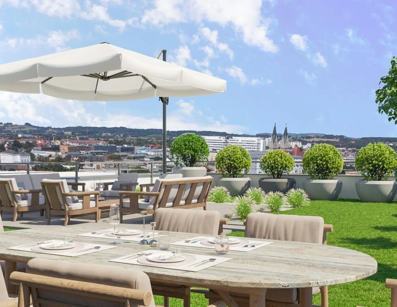 Neubau - 3 Zimmer Wohnung mit Balkon - Wels