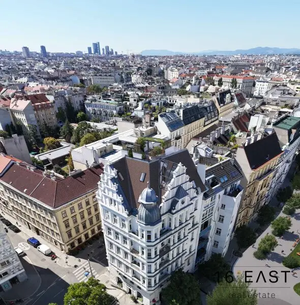 Rarität in Wien: Exklusives Dachgeschoss + Rohdachboden mit Enwicklungspotential + unverbaubarem 360°-Panoramablick über Wien