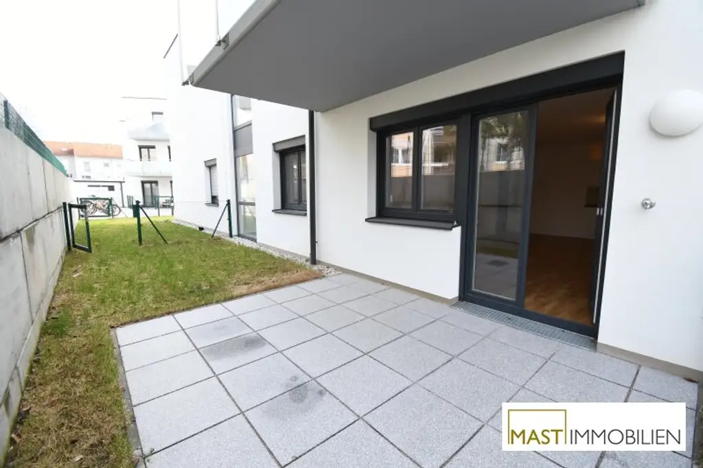 PROVISIONSFREI --- 2 Zimmer Garten Wohnung inkl. EWE Einbauküche & absoluter Ruhelage direkt in Spillern