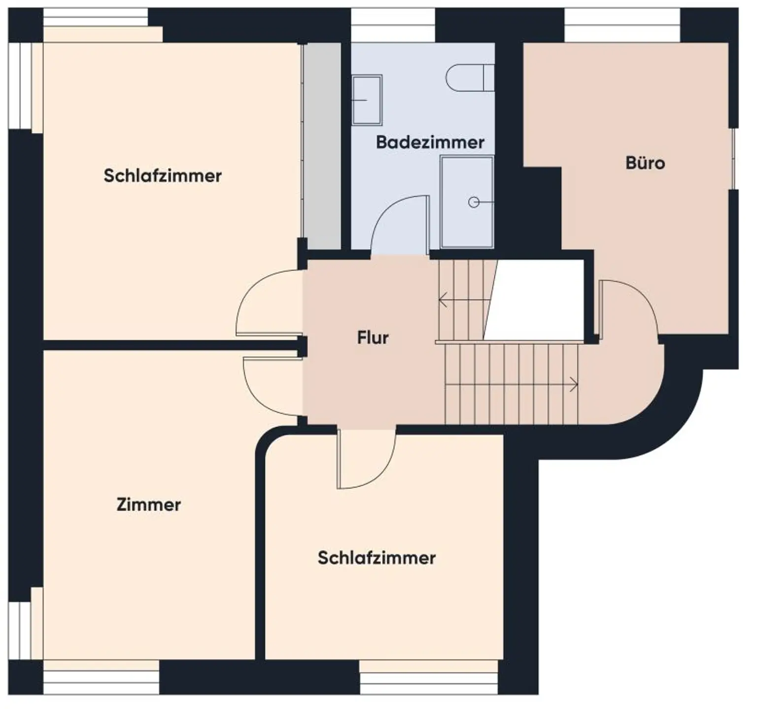 Grundriss ohne Maßstab / OG