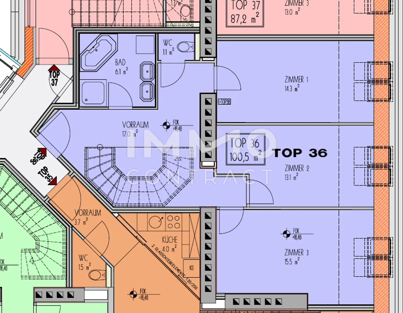 ERSTBEZUG -  4 Zimmer DG Wohnung mit Freifläche