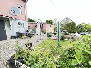 Blick aufs Grundstück