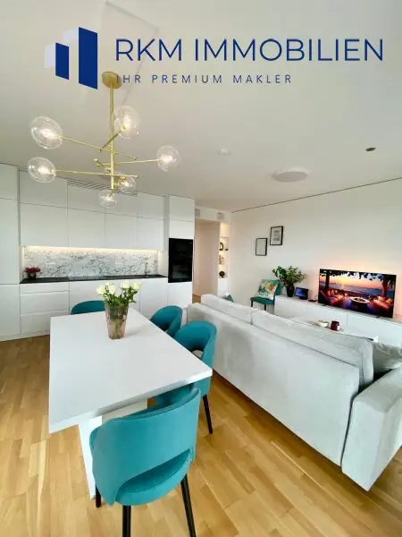 Exklusive und moderne 3-Zimmer-Wohnung mit Balkon in 1020 Wien – Einzigartige Aussicht, Marina Tower, VIP - Location