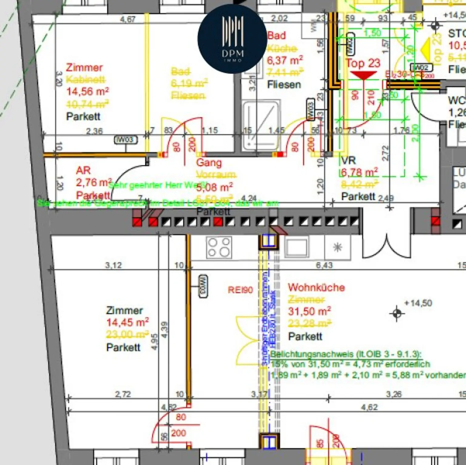 Großzügig aufgeteilte 3-Zimmer Wohnung in Top Lage !!