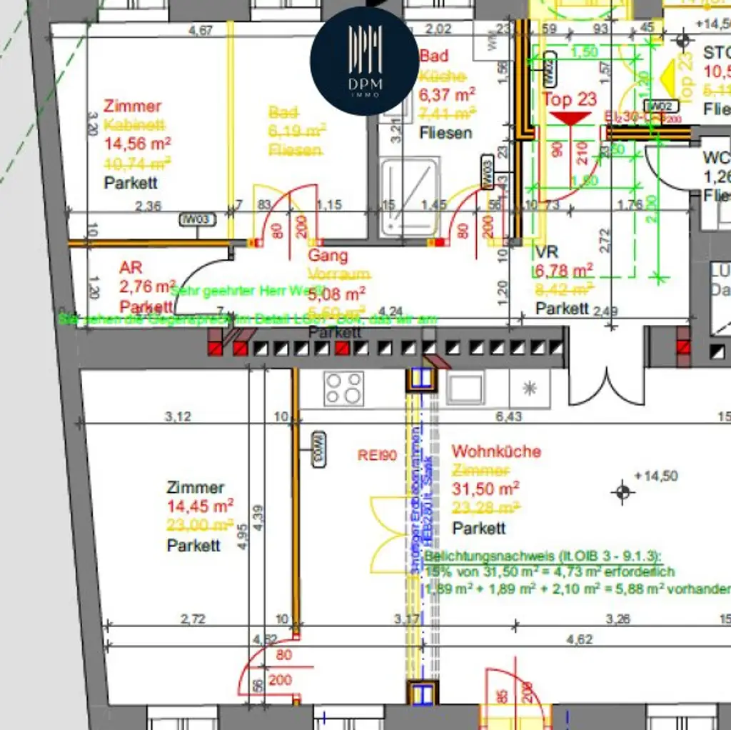 Großzügig aufgeteilte 3-Zimmer Wohnung in Top Lage !!