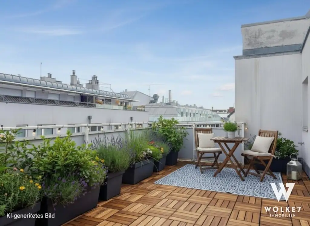 Über den Dächern von Penzing – Wohnen mit Weitblick | 2 Terrassen | Badezimmer-en-suite