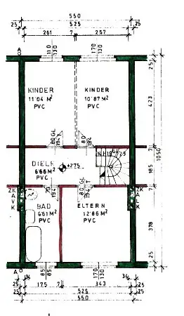 Grundriss Obergeschoß
