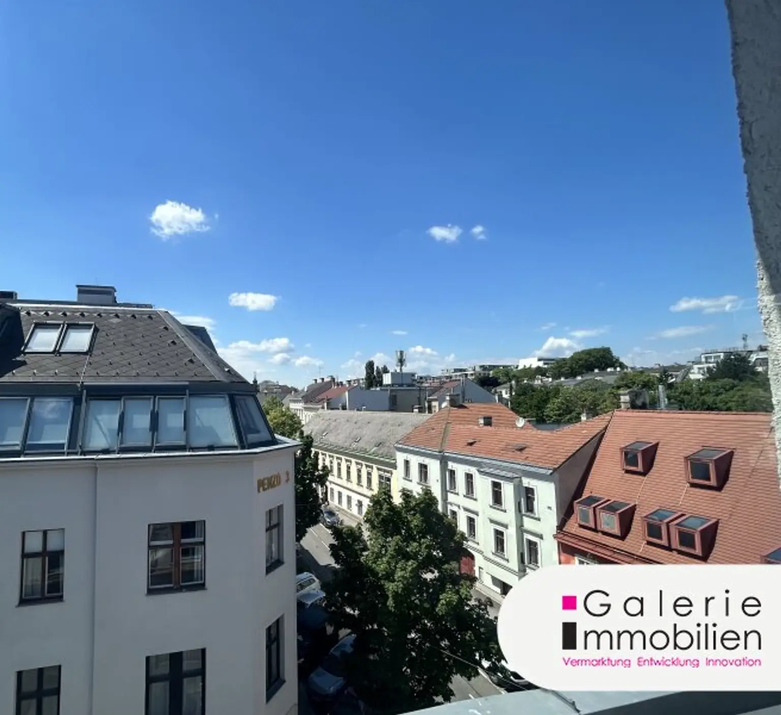Blick vom Wohnzimmer