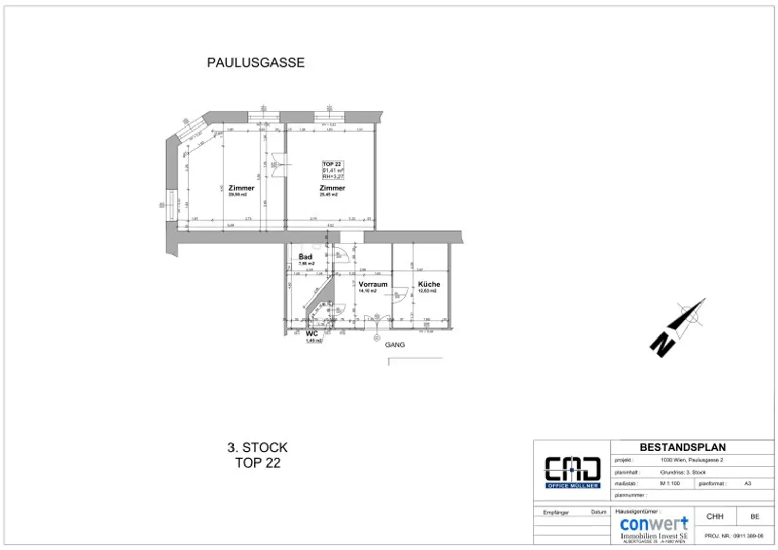 Ruhige & sehr gepflegte Stadtwohnung mit perfekter Verkehrsanbindung – U3 Schlachthausgasse!