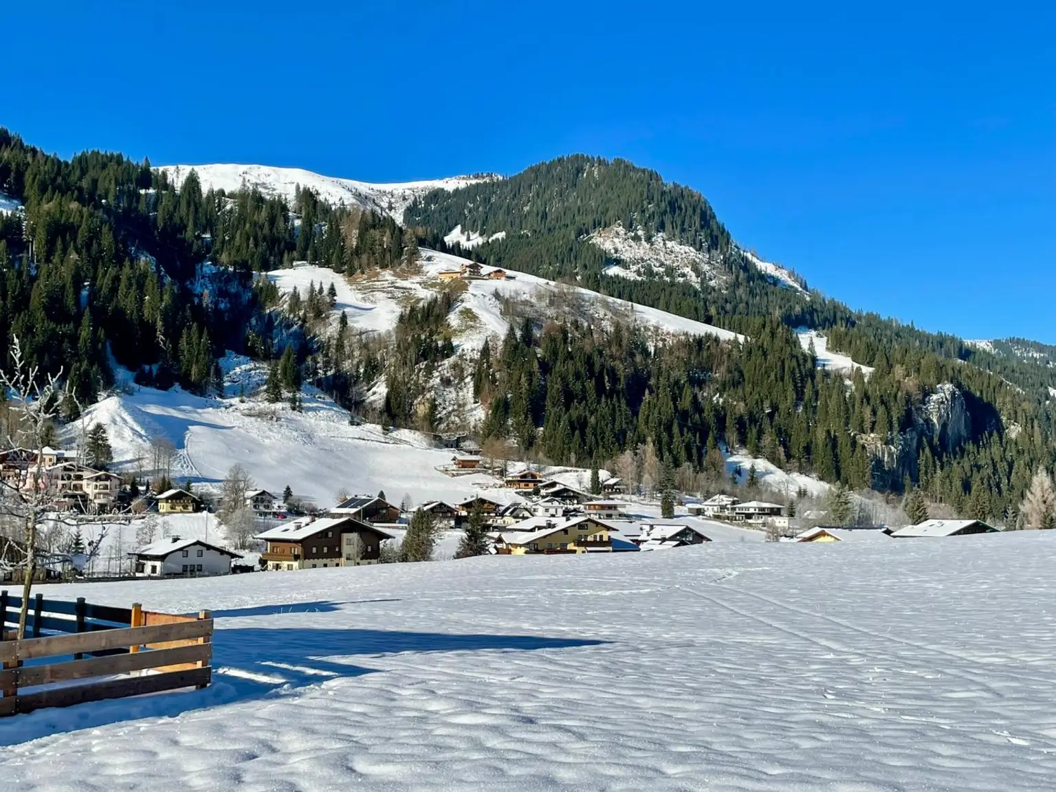 Winter Bergblick Eingang Seite