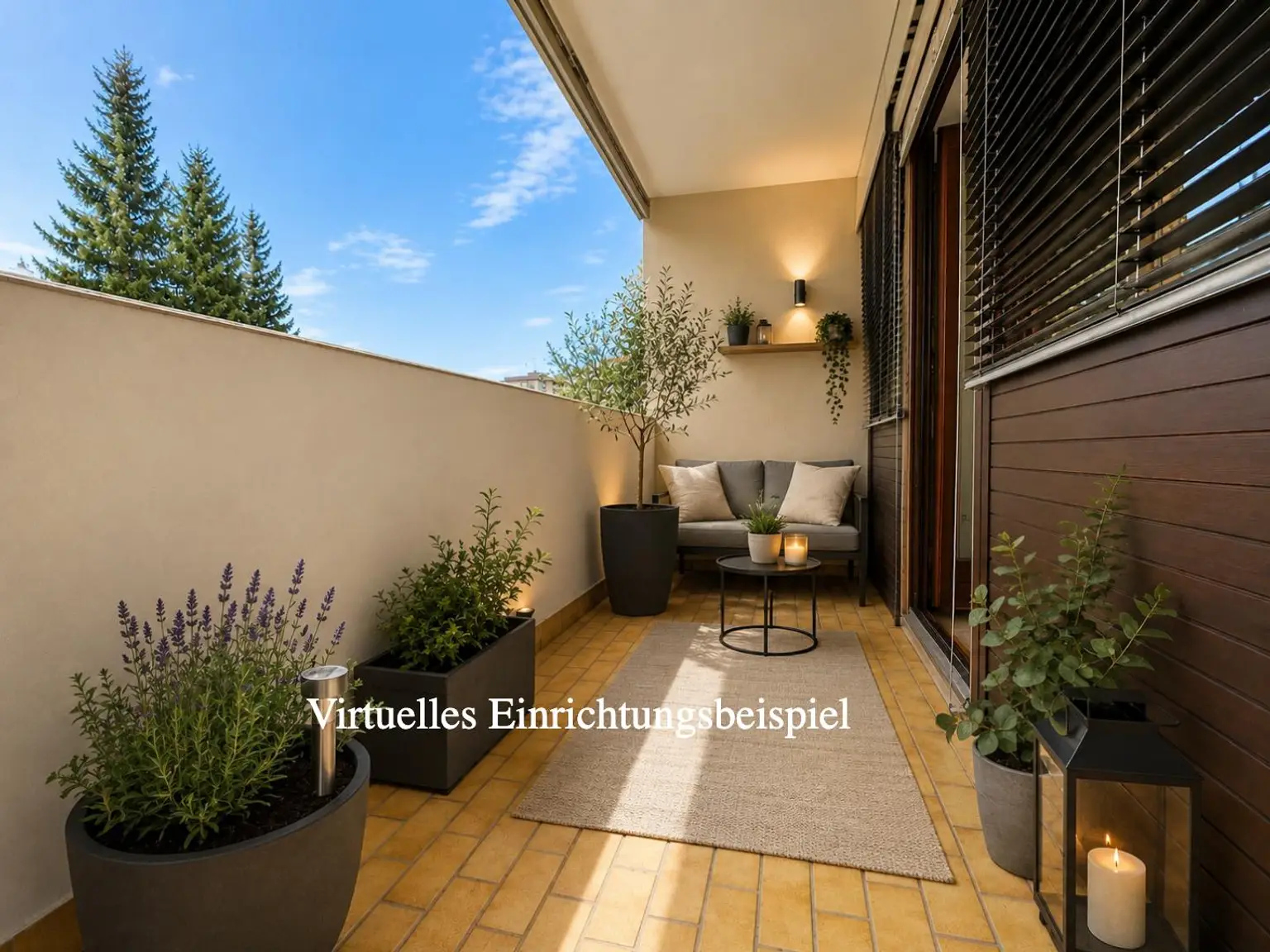 Loggia Virtuelles Einrichtungsbeispiel
