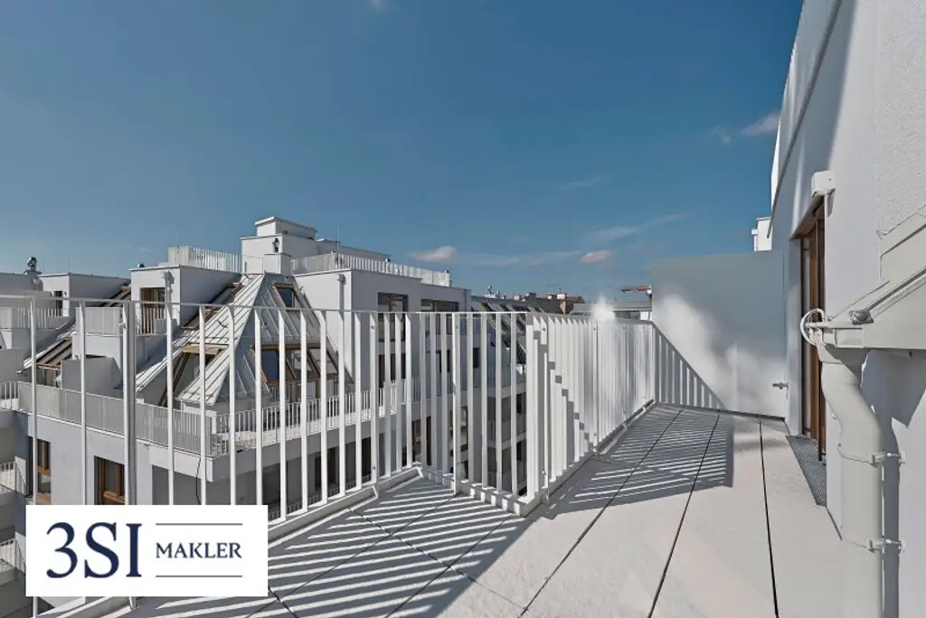 The Temptation: Familienfreundliches Dachgeschoß mit Terrasse und Grünblick nahe dem Kutschkermarkt