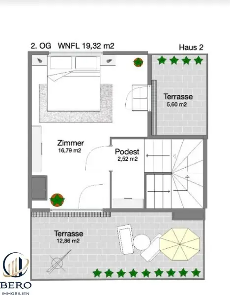 Neu errichtetes Reihenhaus unmittelbar neben dem Badeteich Süßenbrunn