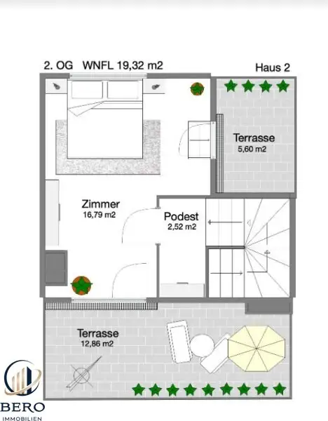 Neu errichtetes Reihenhaus unmittelbar neben dem Badeteich Süßenbrunn
