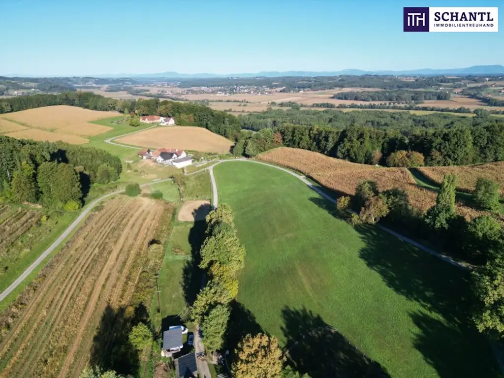 SENSATIONELLES JUWEL! Exklusiver Vierkanthof im Thermenland Steiermark – Wohnen, Reiten & Leben mit Pool und Natur!