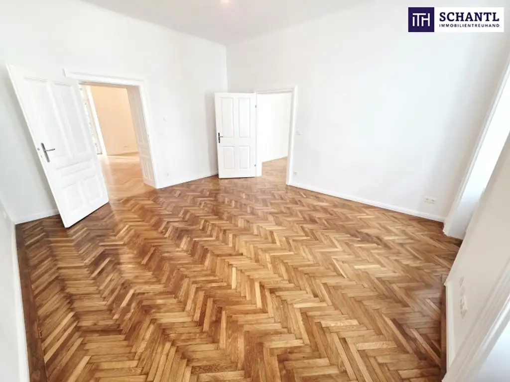 Ein Wiener Märchen beim Kutschkermarkt! Altbaucharme, Absolute Ruhelage, Flügeltüren, Hofidylle und Balkon-Glück! Prunkvolles Stiegenhaus + Beste Infrastruktur! Jetzt zugreifen!