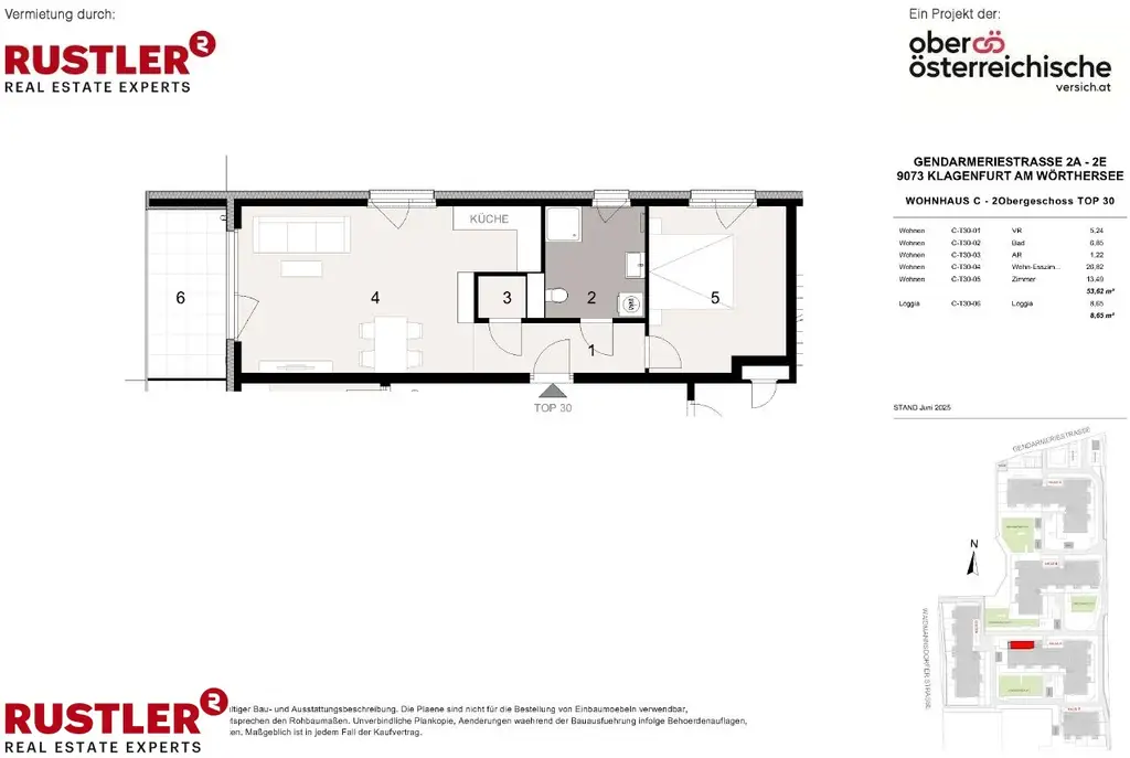 TRIVARA - Wohnen, wie man leben will - 2 Zimmer Wohnung C-30