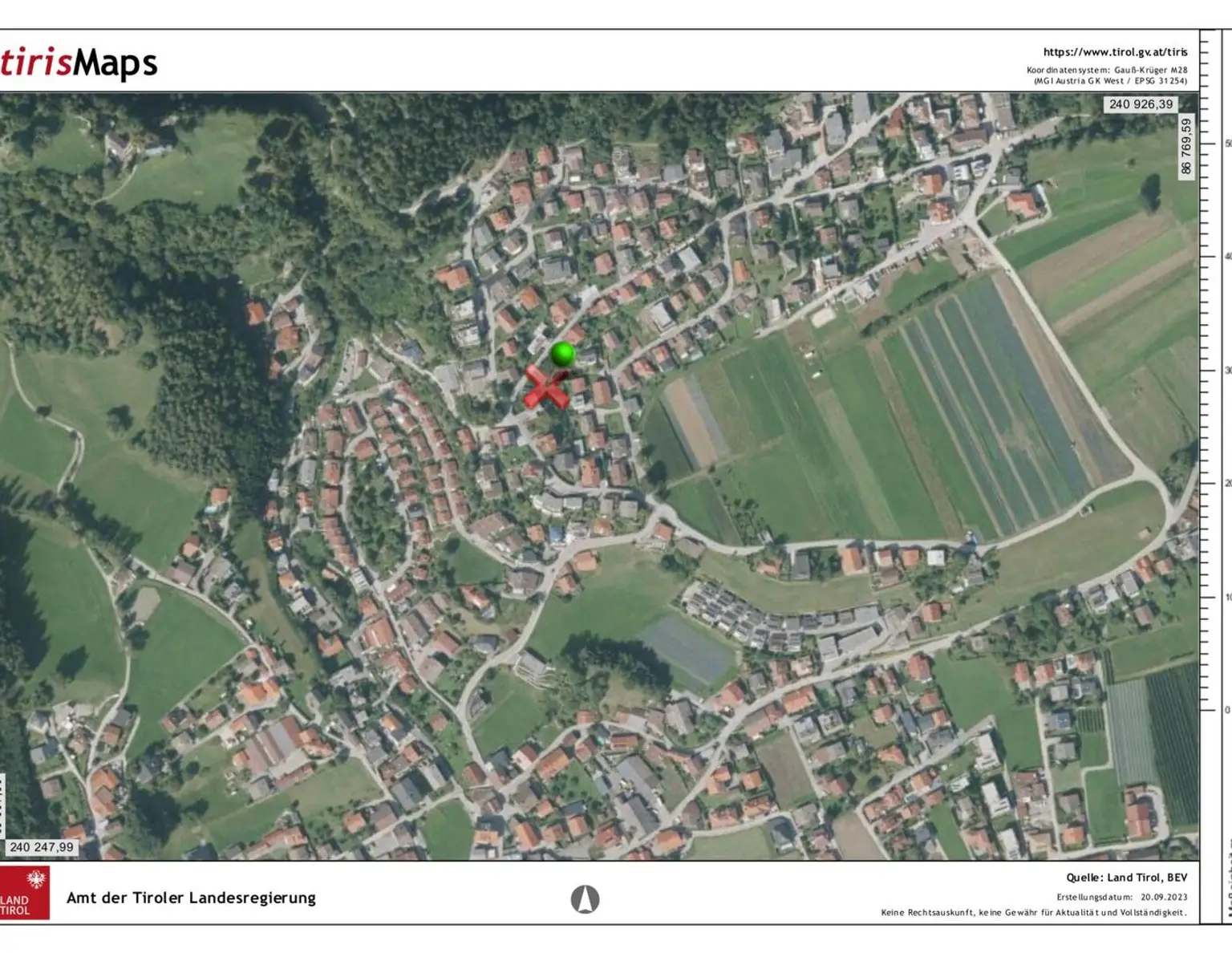 Baugrundstück in Thaur - herrliche Aussichtslage.