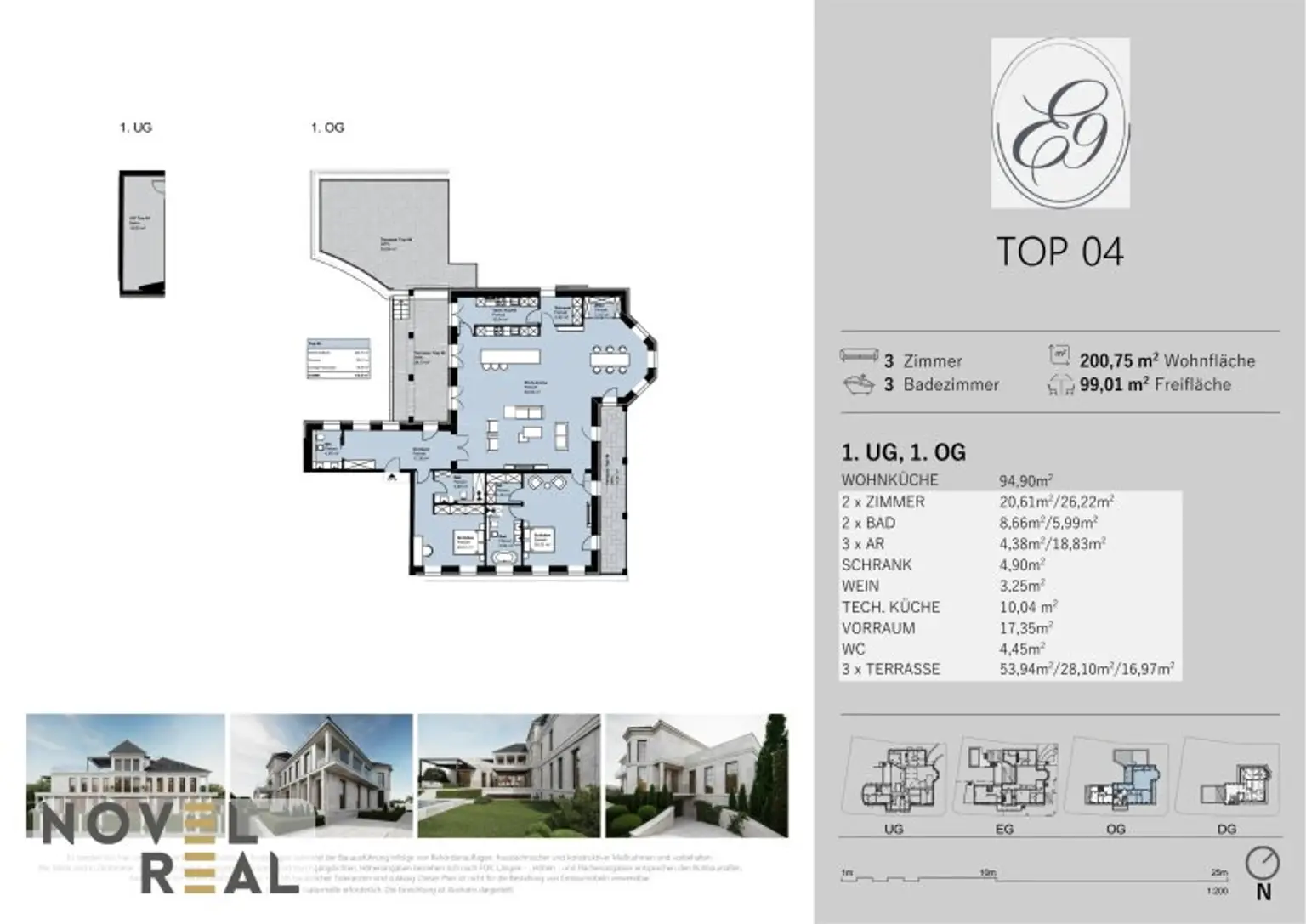 "Sky Duplex" – Himmelwärts wohnen, stilvoll leben! Villa "Elida 9"- Wohnen und Leben in Donau-Nobellage!