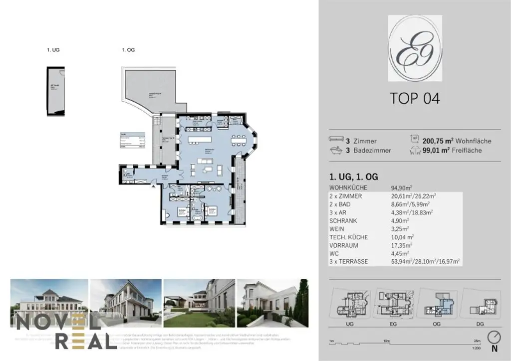 "Sky Duplex" – Himmelwärts wohnen, stilvoll leben! Villa "Elida 9"- Wohnen und Leben in Donau-Nobellage!