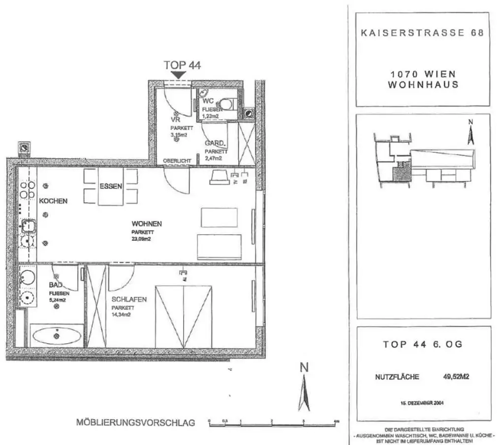 Hofseitige, ruhige Neubauwohnung mit schönem Blick! 6. OG!!!!!
