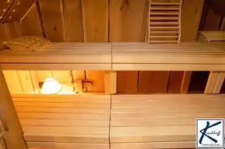 Sauna mit Alpenhüttenflair