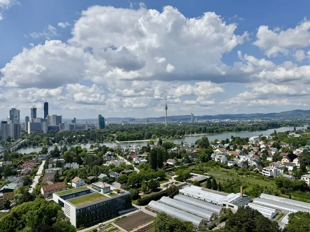 PROVISIONSFREI! ERSTBEZUG! 2 Zimmer Neubau Wohnung mit atemberaubenden Donaublick!