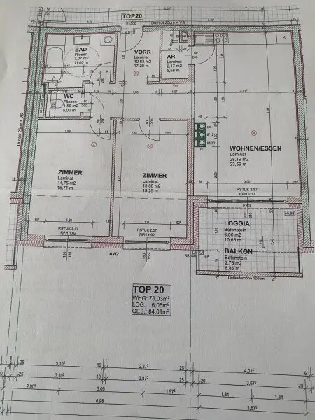 Sehr schöne , neue Mietwohnung, teilmöbliert
