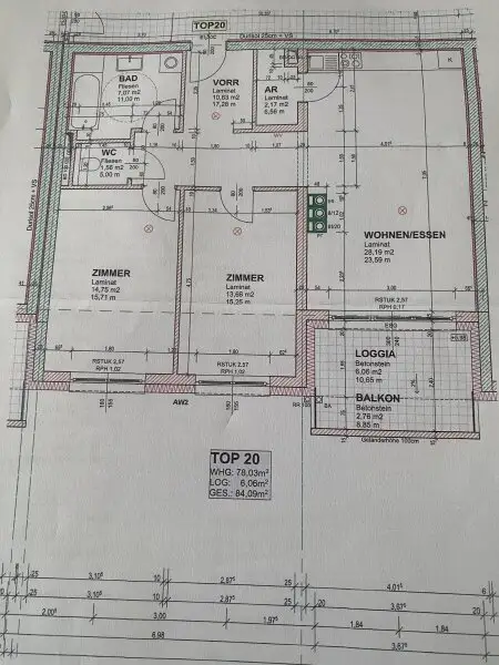 Sehr schöne , neue Mietwohnung, teilmöbliert