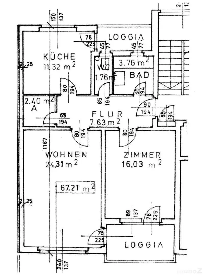 8047 Waltendorf 2-Zimmer Mietwohnung mit 2 Loggien im Grünen!