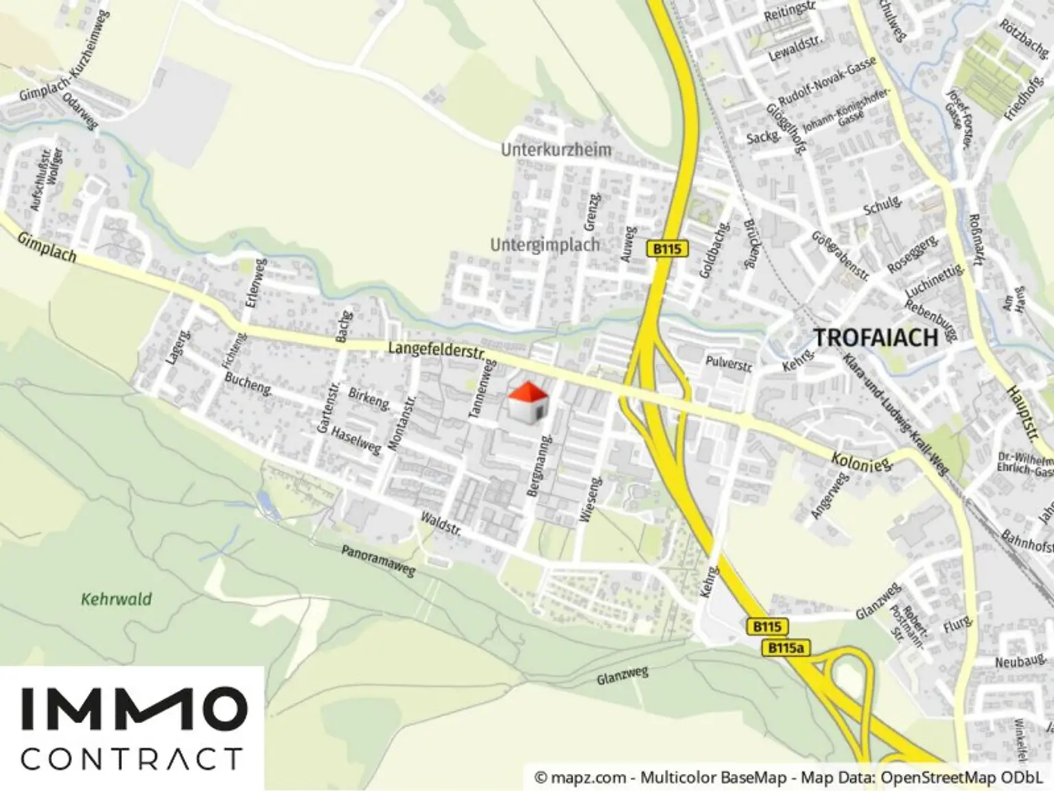 Geolyzer Kartenausschnitt