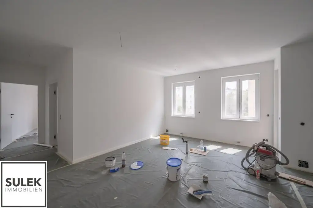 Erstbezug nach Generalsanierung in der Taborstraße 63 - perfekt angebunden: 2 Zimmer + Wohnküche + Balkon
