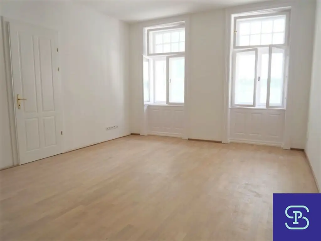 Provisionsfrei: Unbefristeter 98m² Altbau mit 11m² Süd-Loggia und Einbauküche - 1070 Wien!