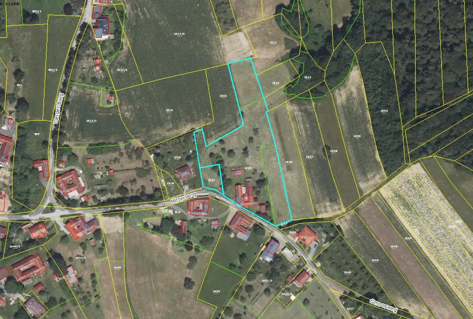 Katasterplan Ausschnitt