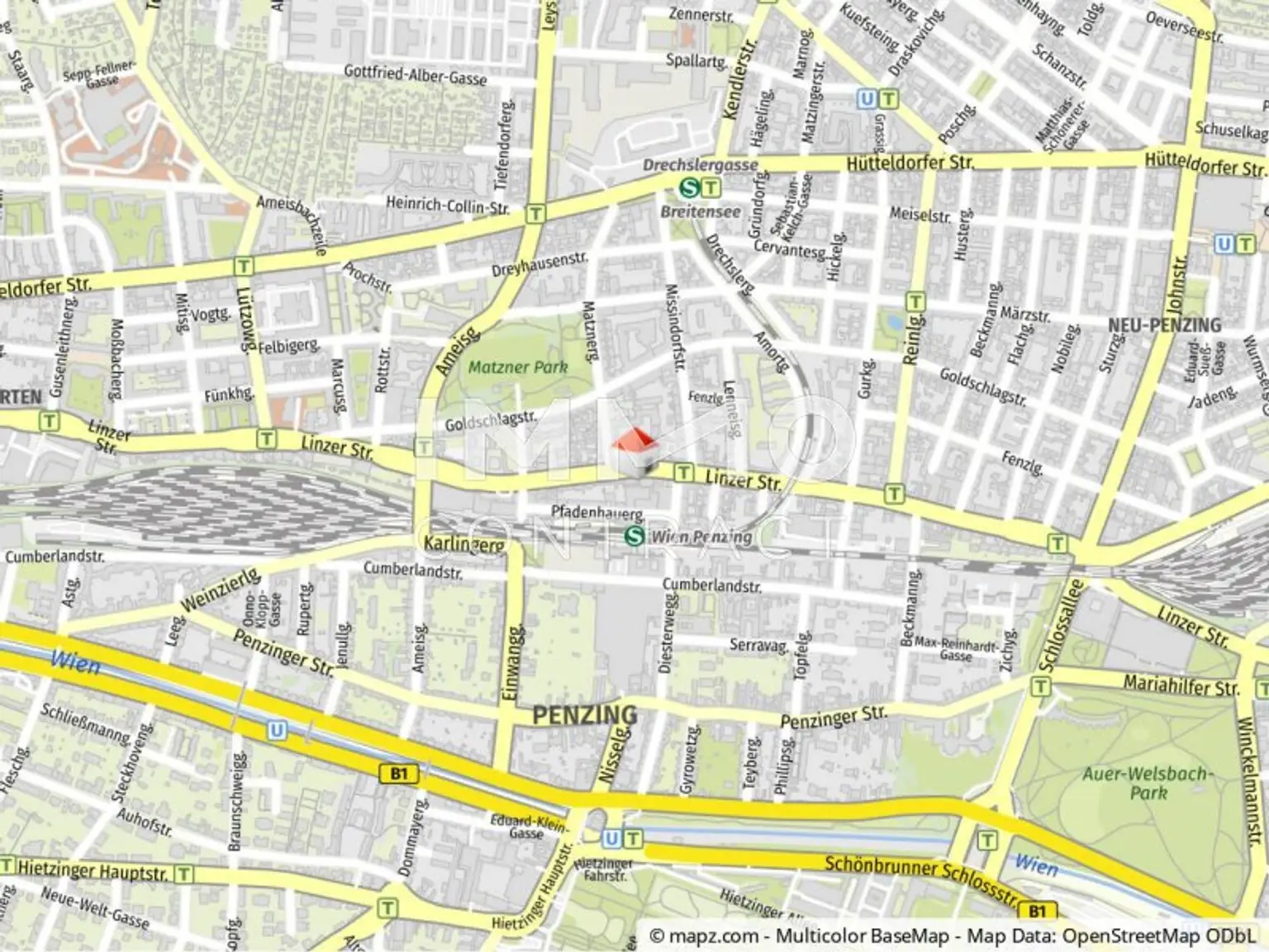 Geolyzer Kartenausschnitt