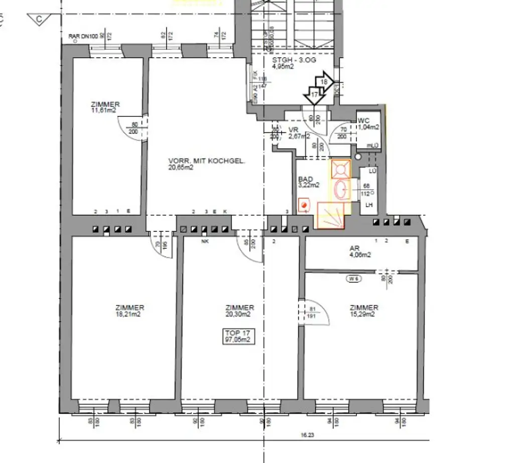 Helle 4-Zimmer Wohnung in der Halirschgasse  zu vermieten