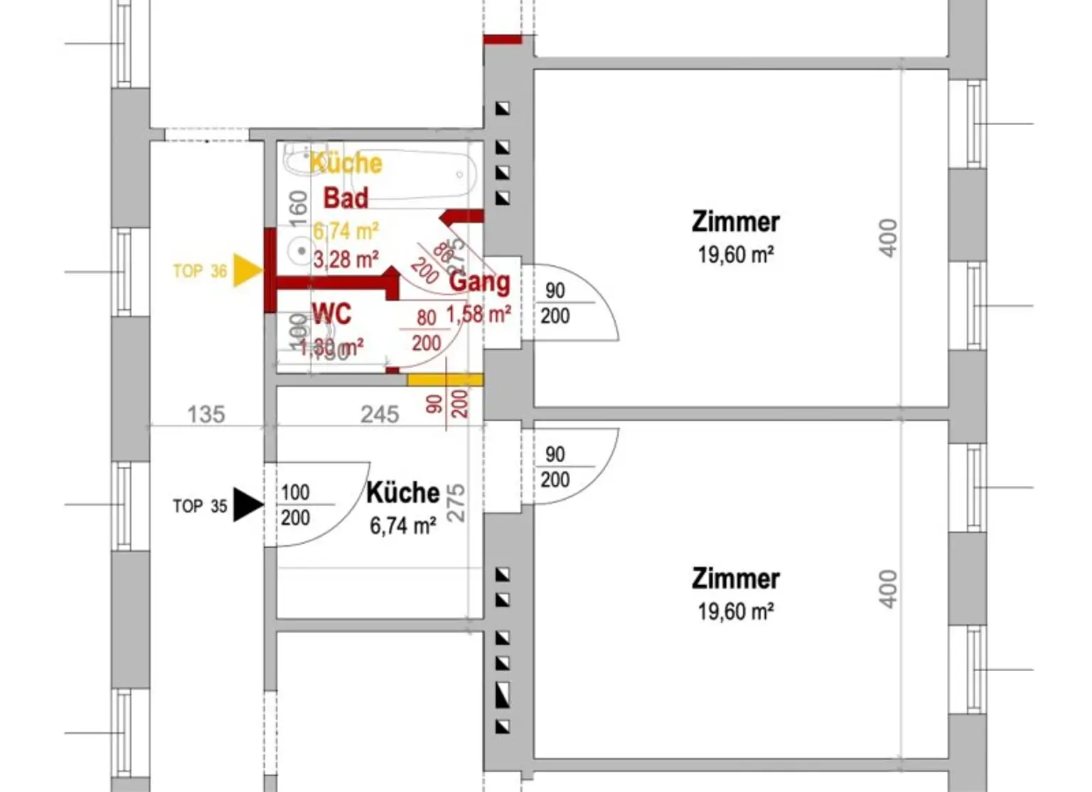 Günstige, helle 2-Zimmer-Wohnung | guter Grundriss
