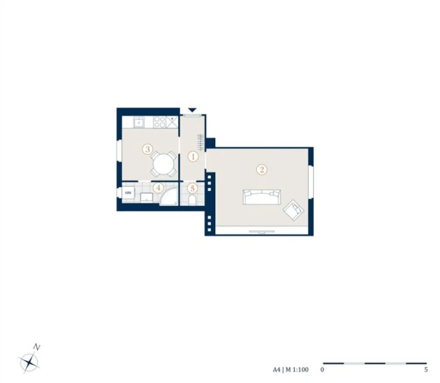Helle Garconniere, Nähe Meiselmarkt