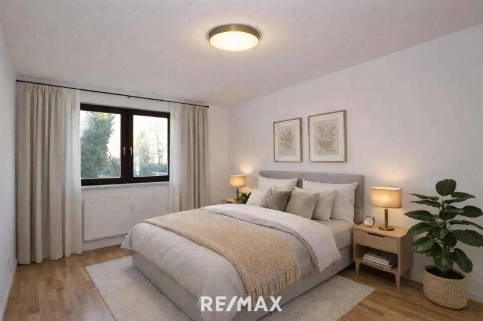 Schlafzimmer (virtuell eingerichtet)