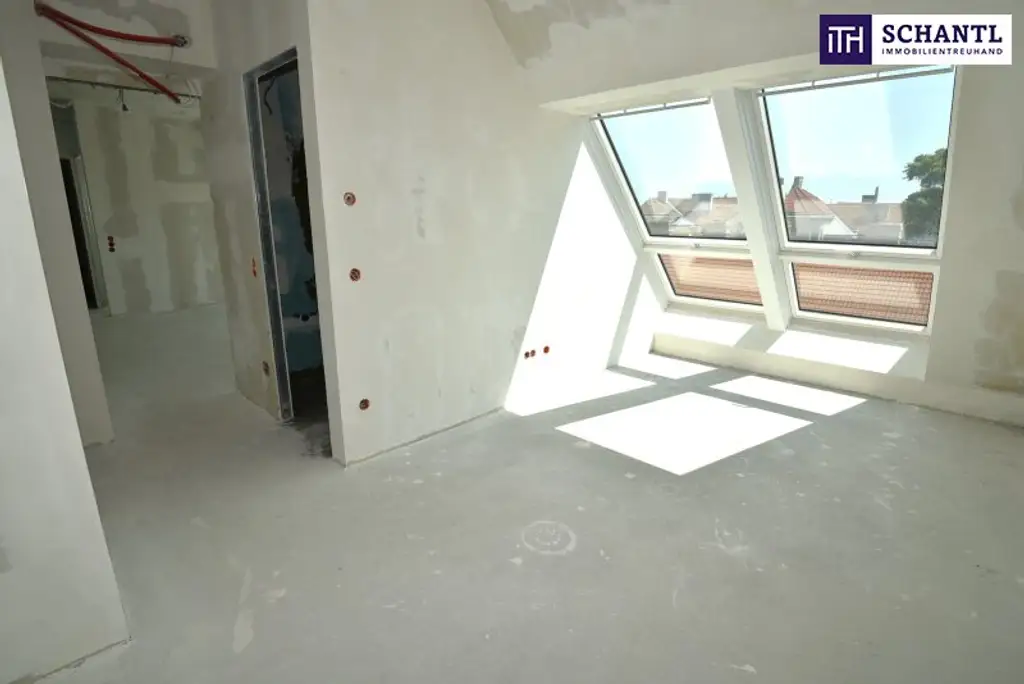 Exklusives Familienparadies über den Dächern – Stilvolle 4-Zimmer-Dachgeschosswohnung mit zwei Terrassen + moderner Luftwärmepumpe + Klimaanlage