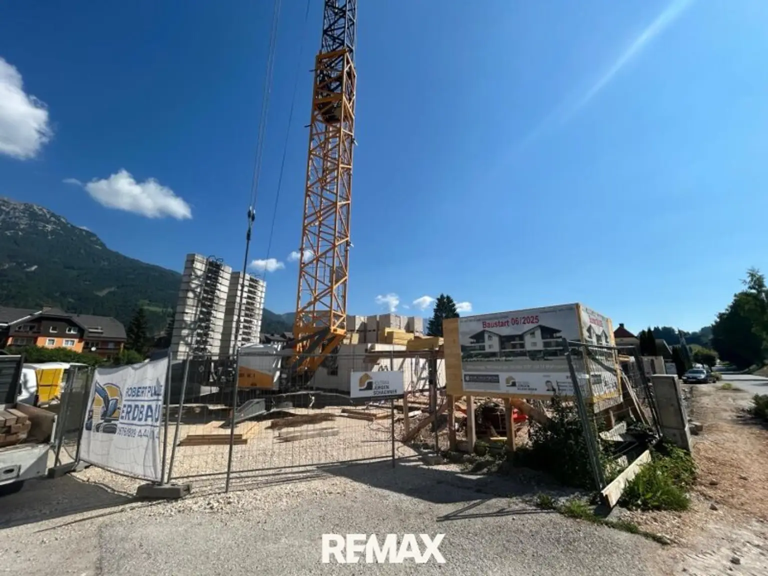 Die Baustelle läuft auf Hochtouren