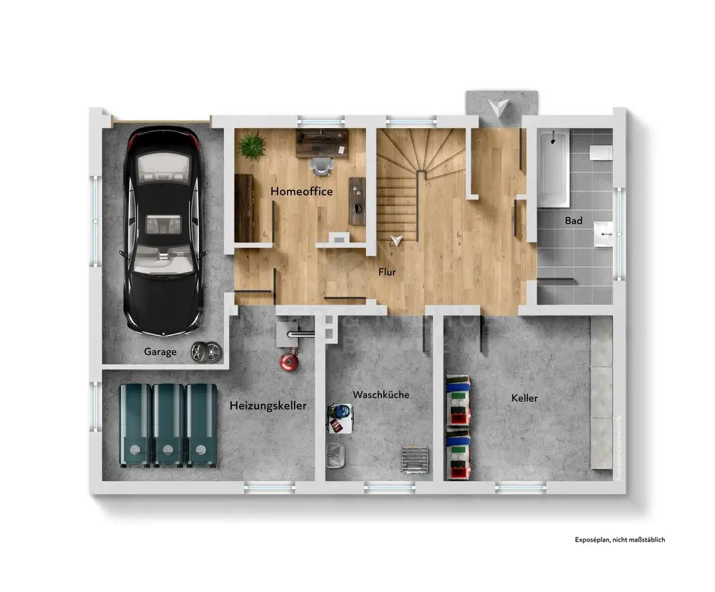 Grundriss KG/Souterrain