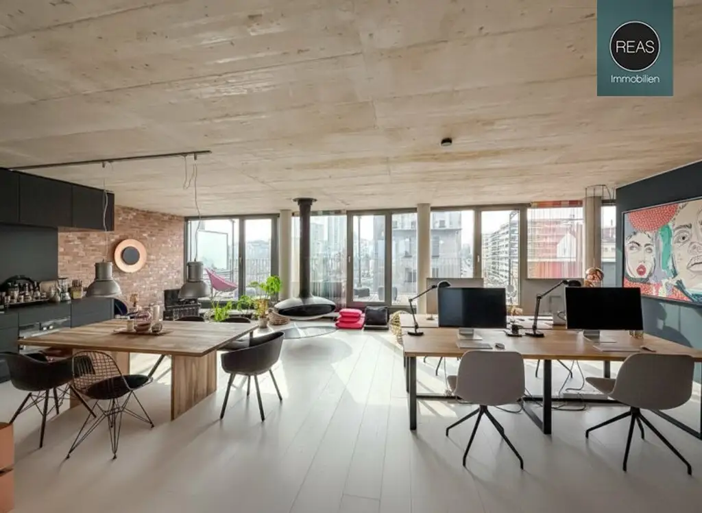Atemberaubendes Penthouse Loft in der Brotfabrik Wien!